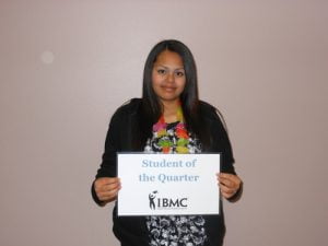 Student in the medical assisting program at IBMC college in Greeley
